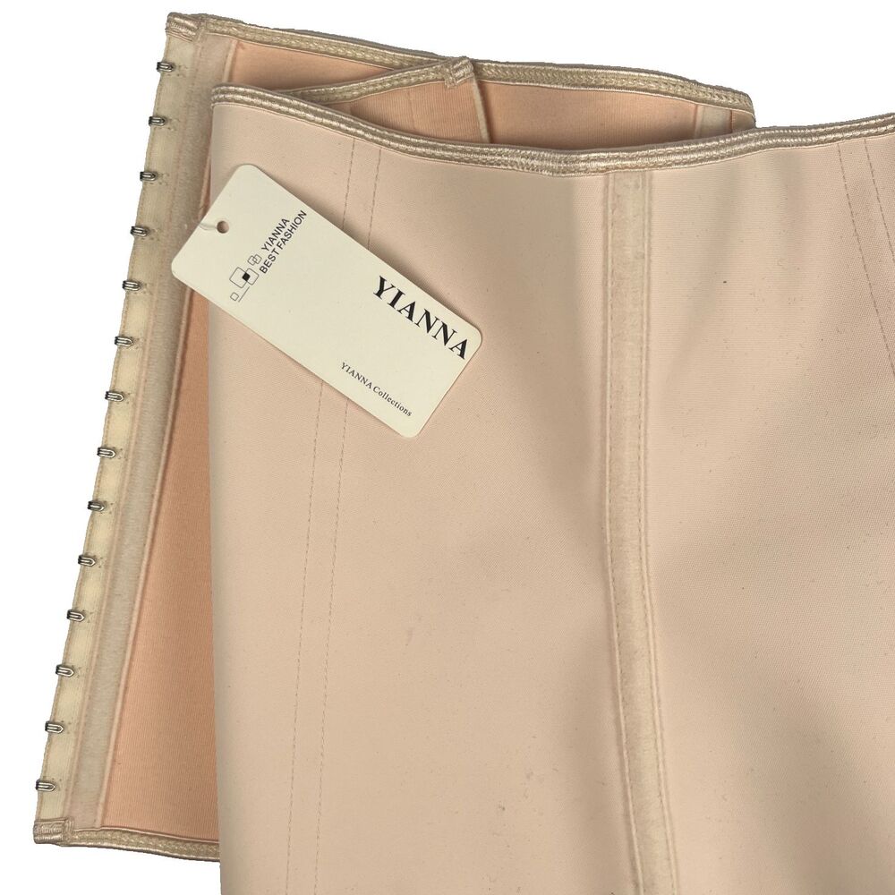 YIANNA Corset Waist Trainer 3XL Beige Underbust Abdominal Hourglass Body Shaper - Picture 3 of 7